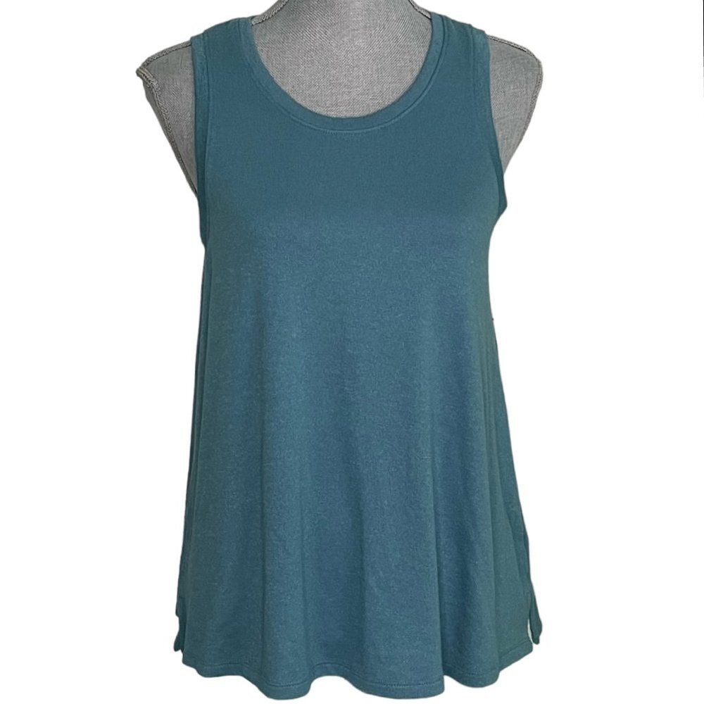 GAP Sleeveless Swing Tank Top Rayon Blend Calypso Blue Oversized Size XS